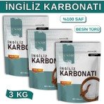 Hanzade Bitkisel İngiliz Karbonatı 1 kg x 3 Adet Sodyum Bikarbonat Besin Türü Katkısız