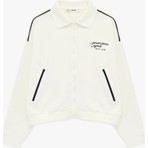 Koton Şardonlu Nakışlı Biyeli Cepli Oversize Fermuarlı Sweatshirt