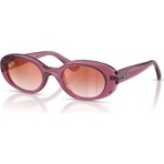 Ray-Ban Junior Kız Çocuk Güneş Gözlüğü Rj 9141S 7217V0 45 45 mm Oval Şeffaf Mor Çerçeve UV 400 Koruma