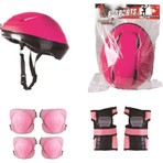 Top Rock Store Pembe Bisiklet ve Scooter Kask Dizlik Dirseklik Seti 3 - 12 Yaş Çocuklar İçin Eğlenceli Koruma
