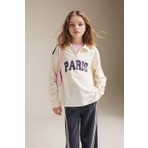 DeFacto Baskılı Sweatshirt Tişört Kız Çocuk G8460A826SM