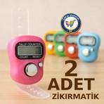 Nistabolje 2 Adet Zikirmatik Sayaç Yüzük Tesbih Çekme Salavat ve Zikir Sayacı
