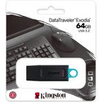 Kingston Kıngston DTX/64GB USB 3.2 Data Traveler Exodia Gen 1 Flash Disk Mini USB Uyumlu Cihazlar İçin