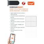 Koresan Tuya Zigbee 4 Tuşlu Kablosuz Sahne Anahtarı – 12 Senaryo