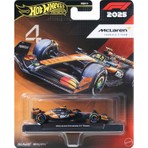 Hot Wheels HRV11 - JKD88 Premium Formula 1 Yarış Arabası Tekli Paket Mclaren Formula 1 Team (#4) Turuncu Metal