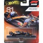 Hot Wheels Premium Formula 1 Yarış Arabası Tekli Paket HRV11 - JKD81 Mclaren Formula 1 Team (#81) Renkli Metal Gövde