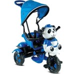 BabyHope Little Panda Mavi 1-4 Yaş Arası Ebeveyn Kontrollü Üç Teker Bisiklet Koruma Barı ile