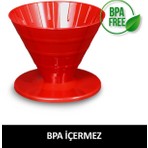 Addis Ababa Coffee V60 Dripper BPA İçermeyen Polipropilen Materyal ile Kolay Kahve Demleme