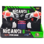 Prestij Oyuncak Nişancı 5 Dartlı Çift Fırlatıcı Beyaz