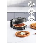Karaca Gastro 10 in 1 Çok Fonksiyonlu Pizza Lahmacun ve Tandır Ekmeği Makinesi 31 x 40 x 19 cm Biodiamond Siyah