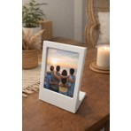 Masaüstü Instax Uyumlu Fotoğraf Standı Dekoratif Sevgili Çift Çerçevesi Beyaz