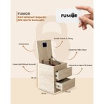 Fumor Nfc Kart Kilitli Gizli Bölmeli Güvenlik Sistem Dolap Kapaklı (Montajlı Hazır Gönderilir)