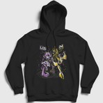 Presmono Unisex Siyah Uzi Doorman Serial Murder Drones Kapüşonlu Sweatshirt