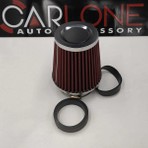Carlone Ayarlanabilir Çaplı Açık Hava Filtresi Dar Kırmızı Renk 60MM-70MM-76MM