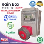 MTSevcharger 22 Kw İP66 Schneider Trifaze 5X32 Kaçak Akım Roleli Halogen Free Taşınabilir Elektrikli Araç Şarj Cihazı Kombinasyon Kutusu Yağmura Yangına Dayanıklı 22KW  Pano