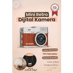 Torima Mini Dijital Kamera Selfie Video Vlog Kamerası Mini Anahtarlık 1080P CMR35 Kahverengi
