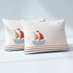 Kanz 2'li Yastık Kılıfı 35 x 45 cm %100 Pamuklu Yumuşak Bebek Yastığı İçin Uygun