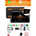 Yeelock 5"ınch 2k Ultra Hd Motosiklet Multimedya Seti – Çift Kamera + Basınç Sensörü + Carplay/android Auto