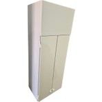 Valrise Kombi Dolabı Beyaz PWC Plastik Banyo Boy Dolap 56X144M36CM 2 Üst Modül ile Modern Tasarım