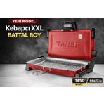 Taner Kebapçı Xxl Battal Boy Çift Telli Elektrikli Et ve Balık Izgarası  44X27CM 1450WATT