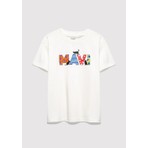 Mavi Mavi Logo Baskılı Ekru Tişört 7610426-70057