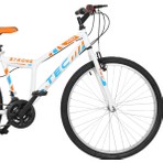 Belderia Tec 24" Jant 21 Vites V-Fren Beyaz-Turuncu Dağ Bisikleti Erkek Kullanıcılar İçin