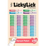 Reflex Plus Lickylick Sıvı Ödül Maması Karışık Paket 15 gr x 48 Adet