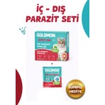 Solomon 2'li Set Iç - Dış Anti Parazit Bitkisel Damla 5 Adet ve 2 Adet Tablet Seti
