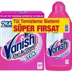 Vanish Kosla Tül Beyazlatıcı 450 G Gold ve 450 ml Tül Parlatıcı ile Bembeyaz Tüller İçin Özel Formül