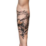 Tattoo Gerçekçi Bulut ve Kartal Model Geçici Kol Bacak Geçici Sticker Yapıştırma Dövme