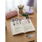 Alesta EP Design Hello Kitty Kuromi Angel Stitch Karakterli Kitap Ayracı - 3D Baskı 6 Adet Kitap Ayraç Set