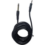 CHESTER 5 Metre 6.35 mm To 3.5 mm Aux Ses Kablosu - Gitar Amfi Hoparlör Dönüştürücü Mono Kablo