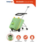 Zampago Robix Kabin Boy  Çocuk Valizi- Binilebilir, Düşme Engelleyici