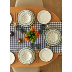 Bella Maison Mabel Stoneware 24 Parça 6 Kişilik Yemek Takımı Mavi