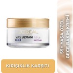 L'Oréal Paris Yaş Uzmanı 55+ Kırışıklık Karşıtı Yenileyici Gece Kremi