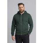 DeFacto %100 Pamuk Büyük Beden Kapüşonlu Fermuarlı Sweatshirt H2059AX26SP