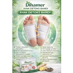 Dihamer Ayak Detoks Bandı 10’lu Paket – Gece Kullanımlı Toksin Atıcı Bitkisel Ayak Bandı – Rahatlatıcı & Temizleyici Foot Patch