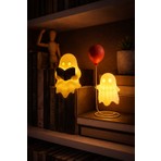 Printella LED Kitap Okuyan Hayalet & Kırmızı Balonlu Hayalet Dekoratif Gece Lambası Seti