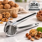 Dies Paslanmaz Çelik Ithal Badem Fındık Ceviz Kıracağı Fındık Ceviz Kırma Aleti Ceviz Kırıcı Metal Yaylı