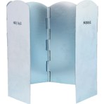Nurgaz Metal Rüzgarlık Küçük Gri Hafif ve Taşınabilir Aksesuar Kampçılık İçin Kullanışlı