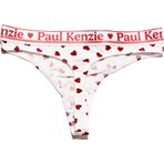 Paul Kenzie Valentine Collection - Kadın String Külot - Burgundy Hearts