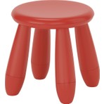 IKEA Mammut Kırmızı Çocuk Taburesi