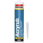 Soudal Acryrub Silikonize Mastik 500 gr Beyaz Suya Dayanıklı Kolay Uygulama Özelliğiyle