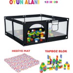 Lia Bebek Koruyucu Oyun Alanı 120 x 120 cm Plastik Fonksiyonel Tasarım
