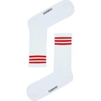 Carnaval Socks Uzun Kırmızı Şerit Desenli Renkli Çorap