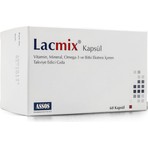 Assos Lacmix 60 Kapsül Vitamin Mineral Omega-3 ve Bitki Ekstreleri İçeren Takviye Edici Gıda
