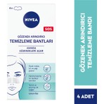 NIVEA T-Bölgesi Temizleyici Bant 4'lü Limon Özlü Tüm Cilt Tipleri İçin Derinlemesine Temizleyici