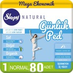 Sleepy Natural 80 Adet Günlük Ped Normal Ultra İnce Rahatlık ve Saf Doğal Özellikler