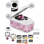 4Berry Çok Fonksiyonlu 7 Bıçaklı Doğrayıcı Set – Sebze & Meyve Dilimleme, Rendeleme ve Küp Doğrama Aparatı