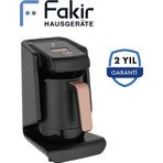 Fakir Miva Türk Kahve Makinesi 150 ml Kapasite ile 4 Fincan Kahve Hazırlama Özelliği ve Şık Siyah-Rose Tasarım